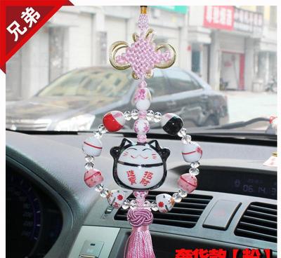 招財(cái)貓車(chē)掛 汽車(chē)掛件 掛飾 吊飾 奢華車(chē)飾CH5-B2